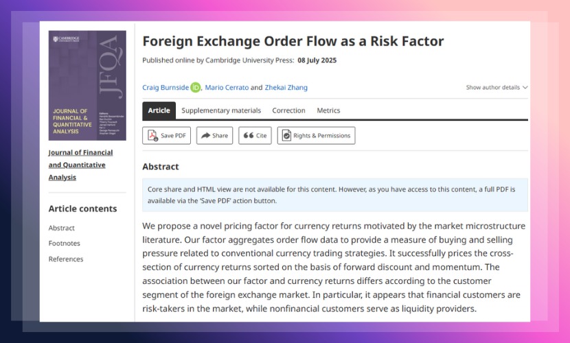金融科技学院助理教授张哲恺在FT 50国际顶级期刊《Journal of Financial and Quantitative Analysis》上发表论文